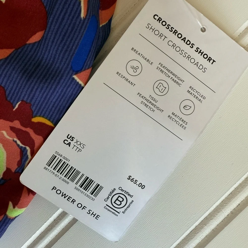 Athleta Crossroads Short XXS Pull On Athletic NEW 1049